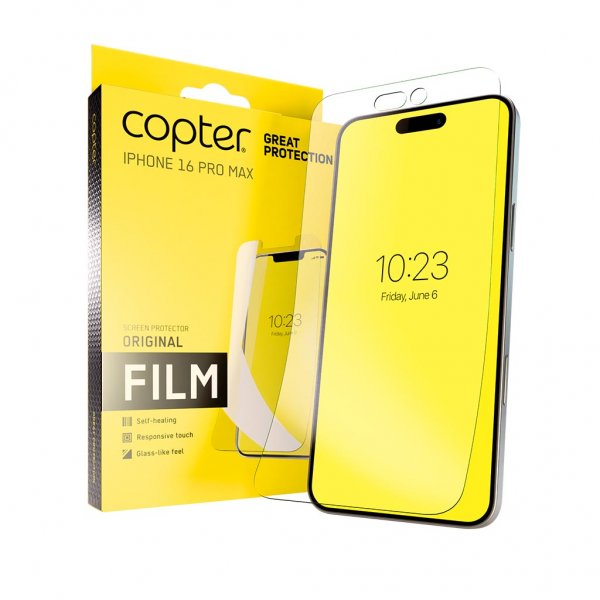 Copter iPhone 16 Pro Max Näytönsuoja Alkuperäinen Kalvo