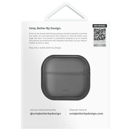 UNIQ AirPods 4 Suojakuori Glase Musta