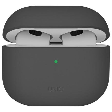 UNIQ AirPods 4 Suojakuori Lino Harmaa