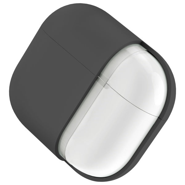 UNIQ AirPods 4 Suojakuori Lino Harmaa