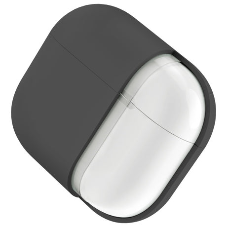 UNIQ AirPods 4 Suojakuori Lino Harmaa