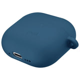 UNIQ AirPods 4 -kuori korvakiinnikkeillä Nexo Blue