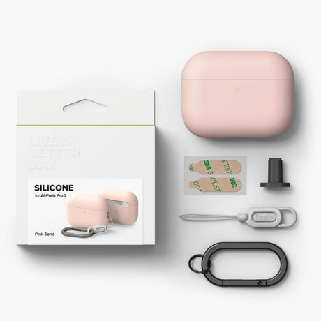Ringke AirPods Pro 3 Silikonikuori Pink Sand