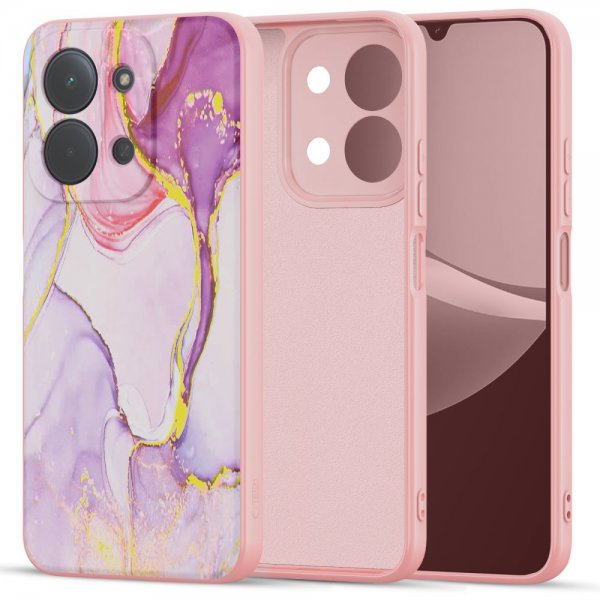 Tech-Protect Xiaomi Redmi 15C Kuori Icon Pink Marble