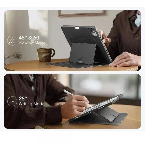 ESR iPad Pro 13 (M4/M5) Suojakotelo Flip Hybrid Musta