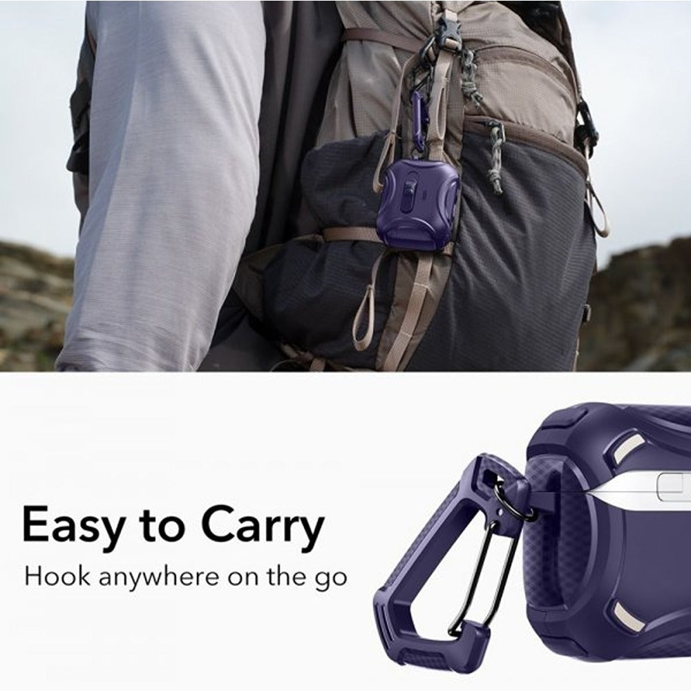 ESR AirPods Pro 3 -kuori Cyber FlickLock MagSafe, violetti