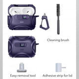 ESR AirPods Pro 3 -kuori Cyber FlickLock MagSafe, violetti