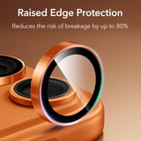 ESR iPhone 14/15/16/17 Pro & Pro Max kameran suojalasi Armorite Orange