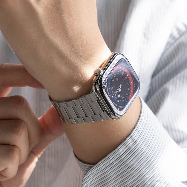 Ringke Apple Watch 44/45/46mm/Ultra 49mm ranneke Metal One Air Silver