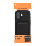 iPhone 17 Kuoret Korttipidike Musta