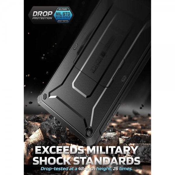 Supcase Samsung Galaxy Tab A11 Plus -suojakotelo UB Pro, musta