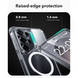 ESR Samsung Galaxy S26 Ultra -suojakuori Classic Hybrid MagSafe, läpinäkyvä