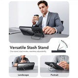 ESR Samsung Galaxy S26 Ultra -suojakuori Classic Hybrid Kickstand MagSafe, musta/läpinäkyvä