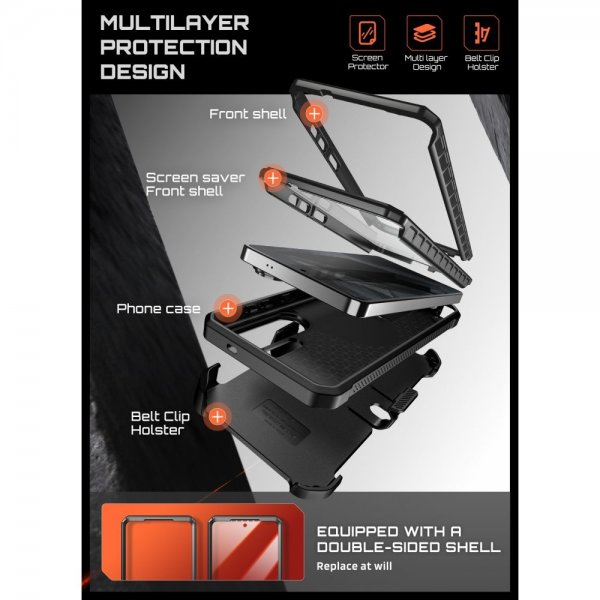 Supcase Samsung Galaxy S26 Ultra Kuori UB Pro MagSafe Aramid Musta