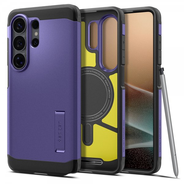 Spigen Samsung Galaxy S26 Ultra Kuori Tough Armor MagFit Ash Violet