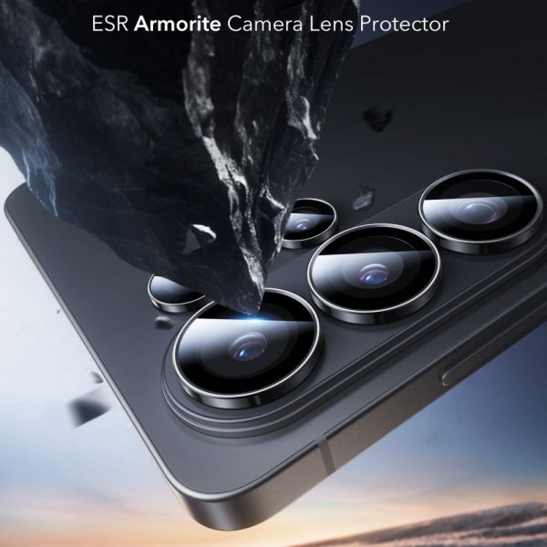 ESR Samsung Galaxy S26 Ultra kameran suojalasi Armorite Musta