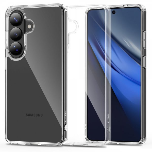 Tech-Protect Samsung Galaxy S26 Kuori FlexAir Hybrid Läpinäkyvä