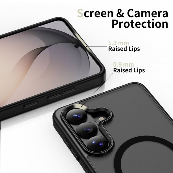 Tech-Protect Samsung Galaxy S26 Suojakuori MagMat MagSafe Matta Musta