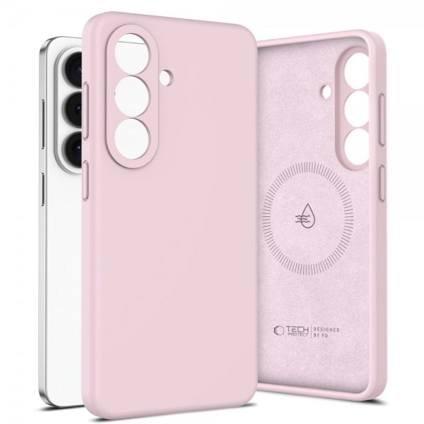 Tech-Protect Samsung Galaxy S26 Plus kuori Silicone MagSafe pinkki