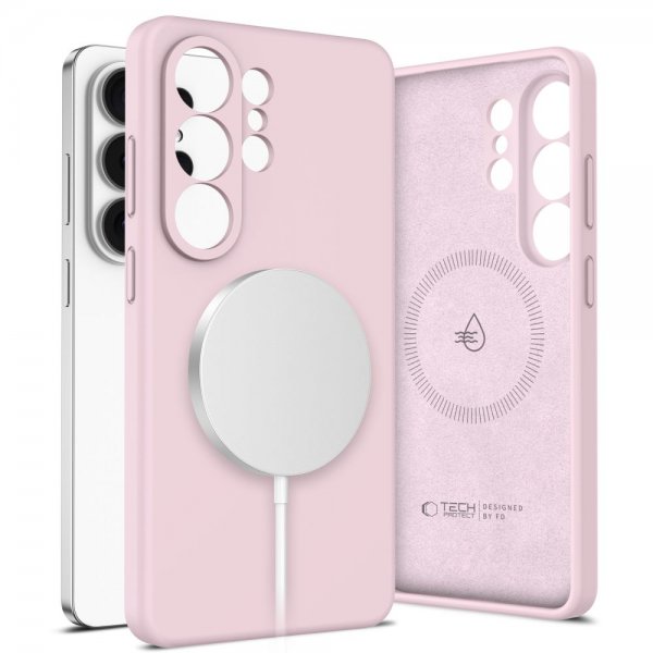 Tech-Protect Samsung Galaxy S26 Ultra Kuori Silikoni MagSafe Vaaleanpunainen