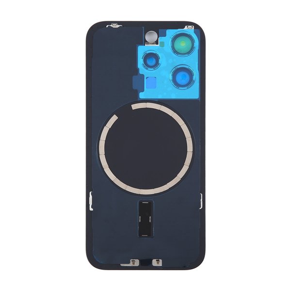 iPhone 15 Pro Takalasi Magneetilla ja Kameralinssillä - Sininen Titaani