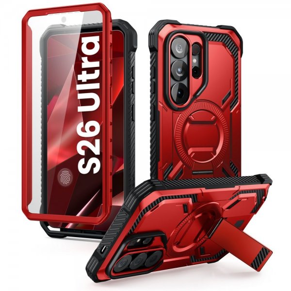 Supcase Samsung Galaxy S26 Ultra Kuori ArmorBox MagSafe Punainen