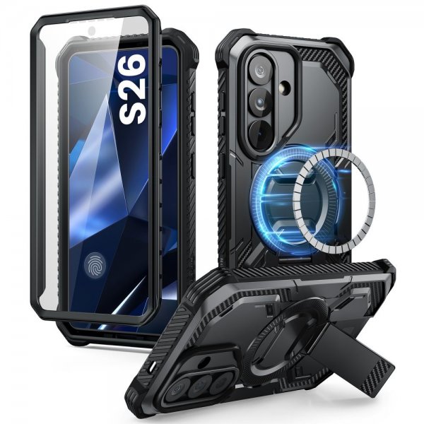 Supcase Samsung Galaxy S26 Kuori ArmorBox MagSafe Musta