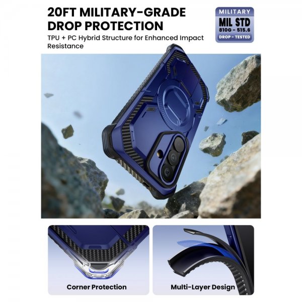 Supcase Samsung Galaxy S26 Kuori ArmorBox MagSafe Sininen