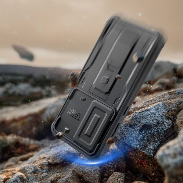 Tech-Protect Samsung Galaxy S26 -suojakuori, Kevlar Cam+, musta