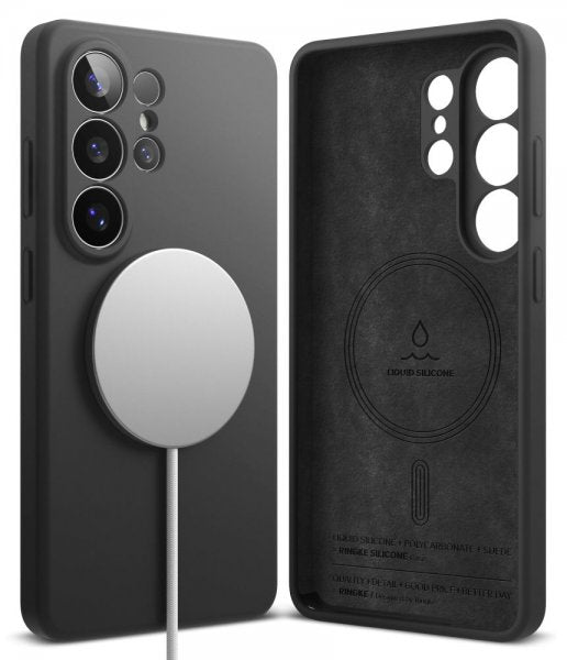 Ringke Samsung Galaxy S26 Ultra Silicone Magnetic -suojakuori, musta