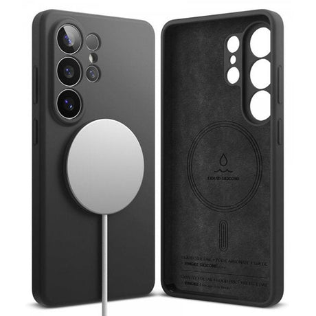 Ringke Samsung Galaxy S26 Ultra Silicone Magnetic -suojakuori, musta