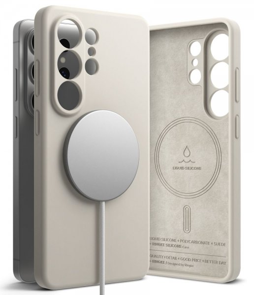 Ringke Samsung Galaxy S26 Ultra Kuori Silikoni Magneettinen Beige