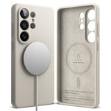 Ringke Samsung Galaxy S26 Ultra Kuori Silikoni Magneettinen Beige