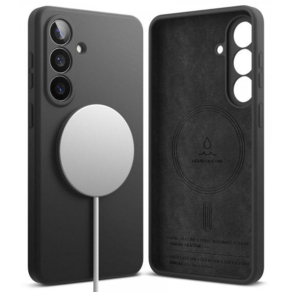 Ringke Samsung Galaxy S26 Plus Kuori Silicone Magnetic Musta