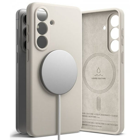 Ringke Samsung Galaxy S26 Plus Kuori Silicone Magnetic Beige