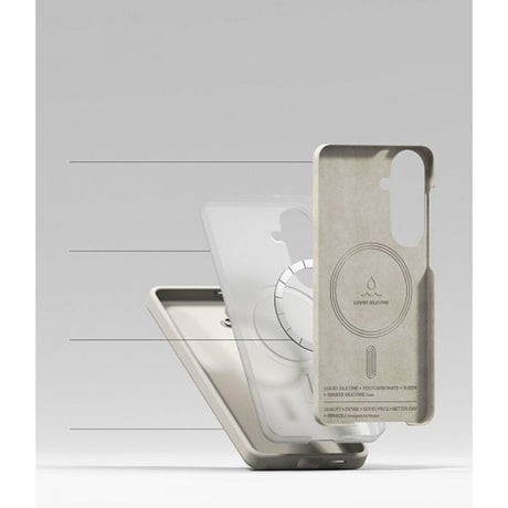 Ringke Samsung Galaxy S26 Plus Kuori Silicone Magnetic Beige