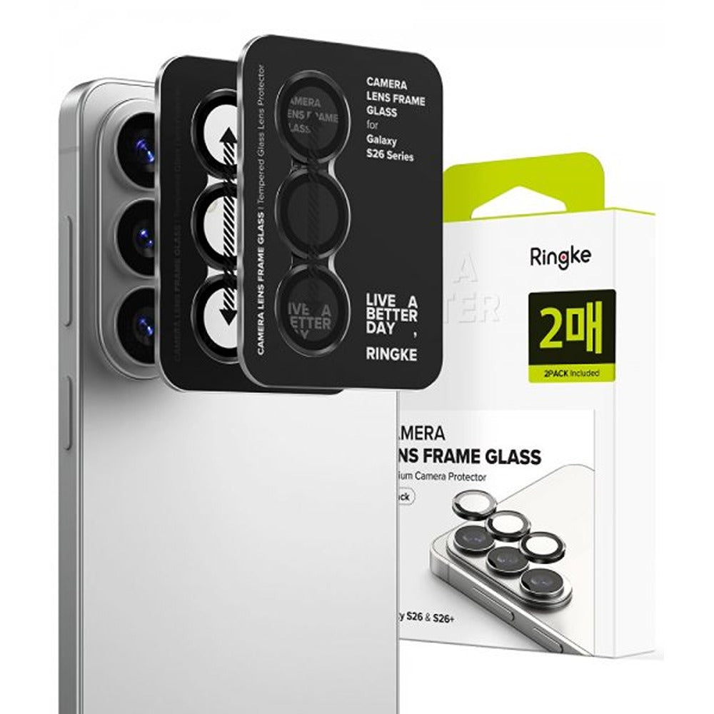Ringke Samsung Galaxy S26/Galaxy S26 Plus Kameran suojakalvo Camera Lens Frame 2-pakkaus