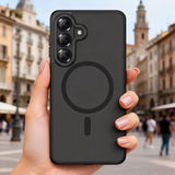 Tech-Protect Samsung Galaxy S26 Plus -suojakuori MagCam MagSafe Musta
