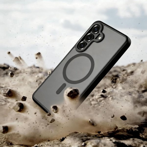 Tech-Protect Samsung Galaxy S26 Plus -suojakuori MagCam MagSafe Musta