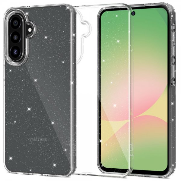 Tech-Protect Samsung Galaxy A57 Kuori FlexAir Läpinäkyvä Glitter