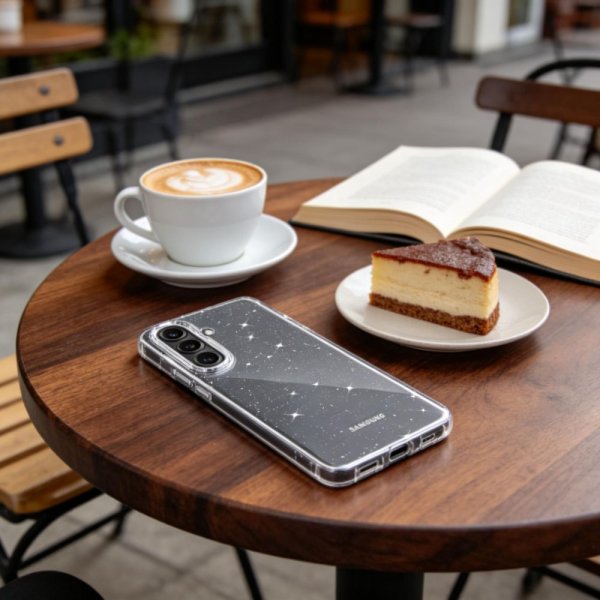 Tech-Protect Samsung Galaxy A36/Galaxy A37 Kuori FlexAir Läpinäkyvä Glitter