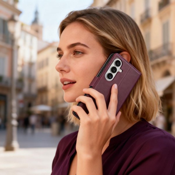Tech-Protect Samsung Galaxy A57 Lompakkokotelo Punainen