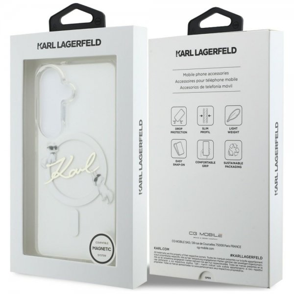 Karl Lagerfeld Samsung Galaxy S26 Kuori Script MagSafe Transparent