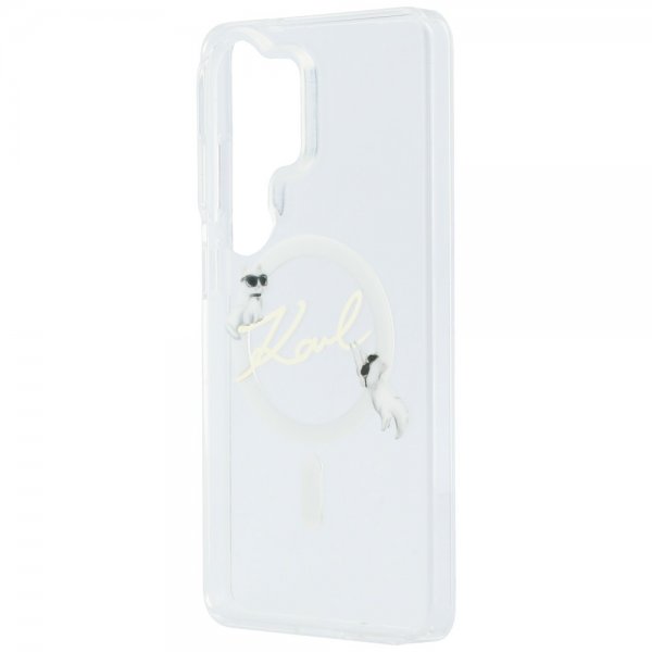 Karl Lagerfeld Samsung Galaxy S26 Ultra Kuoret Script MagSafe Läpinäkyvä