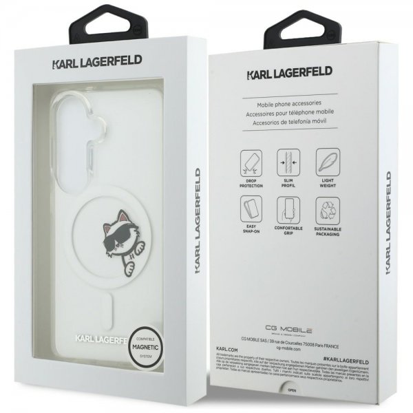 Karl Lagerfeld Samsung Galaxy S26 Kuori Choupette Peekaboo MagSafe Läpinäkyvä