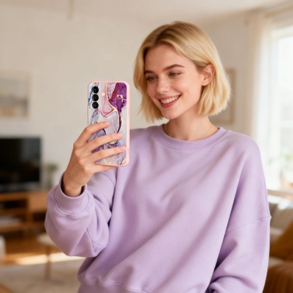 Tech-Protect Samsung Galaxy A57 Kuori Icon Pink Marble