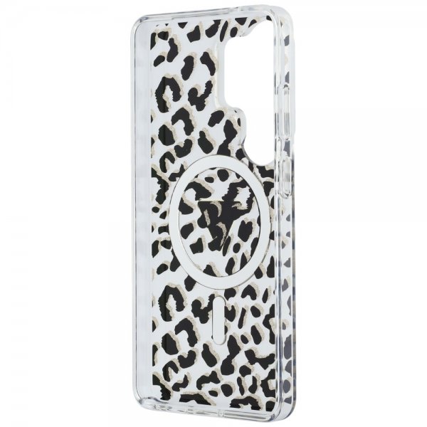 Arvaa Samsung Galaxy S26 Ultra Kuoret Leopardikuvio MagSafe Musta Valkoinen
