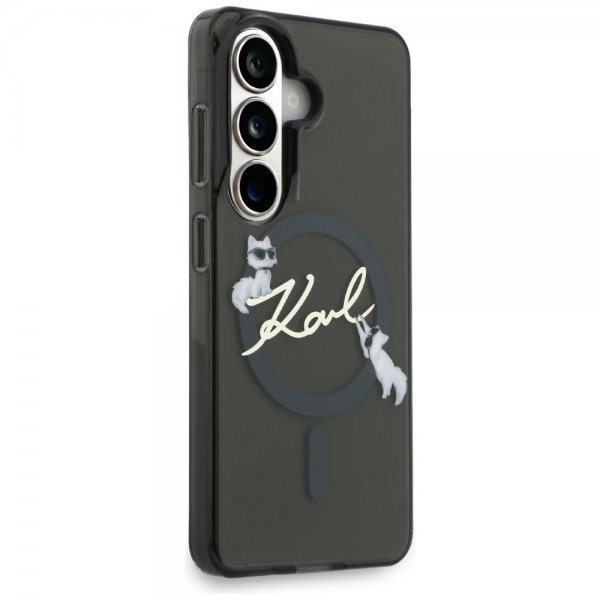 Karl Lagerfeld Samsung Galaxy S26 Script MagSafe -suojakuori, musta