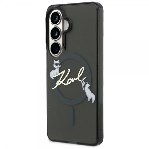 Karl Lagerfeld Samsung Galaxy S26 Plus -kuori Script MagSafe, musta