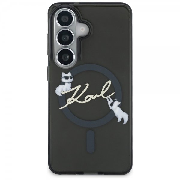 Karl Lagerfeld Samsung Galaxy S26 Plus -kuori Script MagSafe, musta
